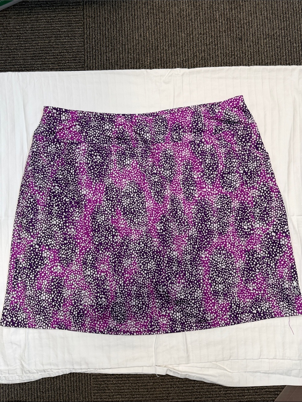 Jofit Purple and White Dot-Print Golf Skort